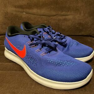 NEW NIKE FREE RN Mens Running Shoes Blue Black Cobalt Size 12 US 46 EUR 11 UK